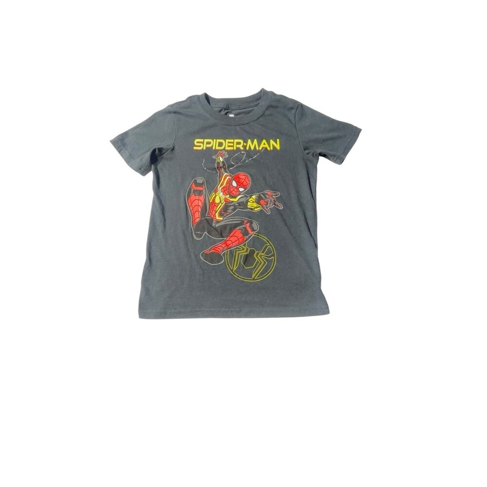 Marvel The Amazing Spider-man Black Tee Shirt Boys Size 7